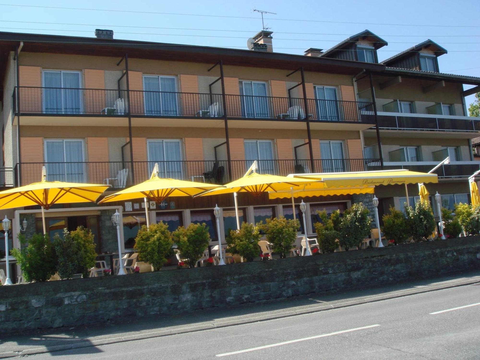 Hotel Restaurant Le Panorama Neuvecelle Bagian luar foto
